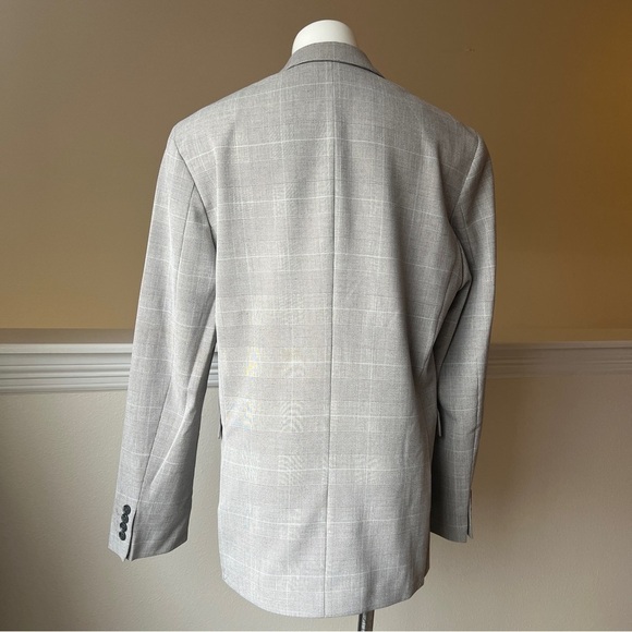 ZARA CHECKED SUIT JACKET BEIGE SIZE 40 | 4259/744/986 - Picture 4 of 11